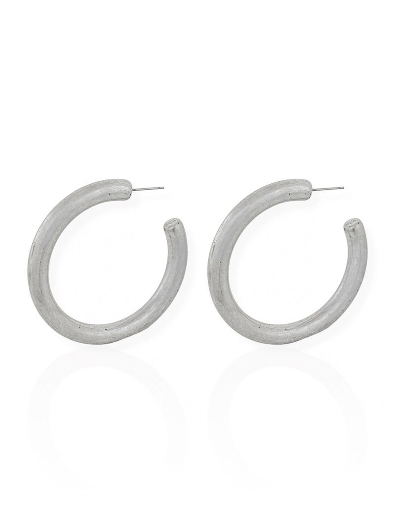 Brinco Folheado a Ouro 18k e Prata Argola Ouro Velho