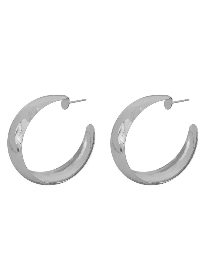 Brinco Folheado a Ouro 18k e Prata Argola Maxi
