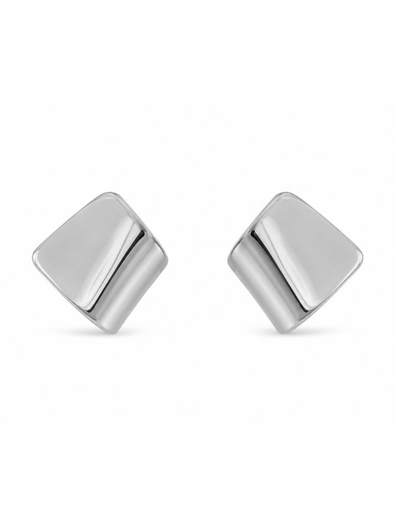 Brinco Folheado a Ouro 18k e Prata Argola Placa Lisa