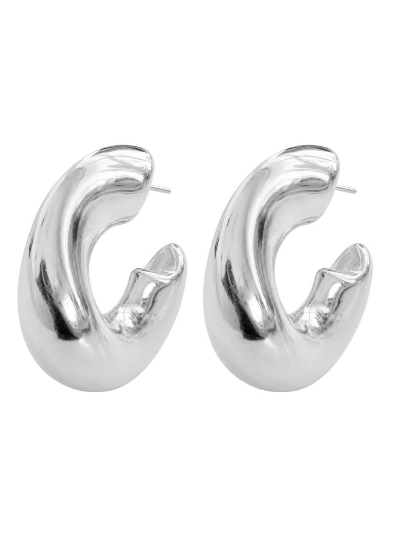 Brinco Folheado a Ouro 18k e Prata Argola Torcida