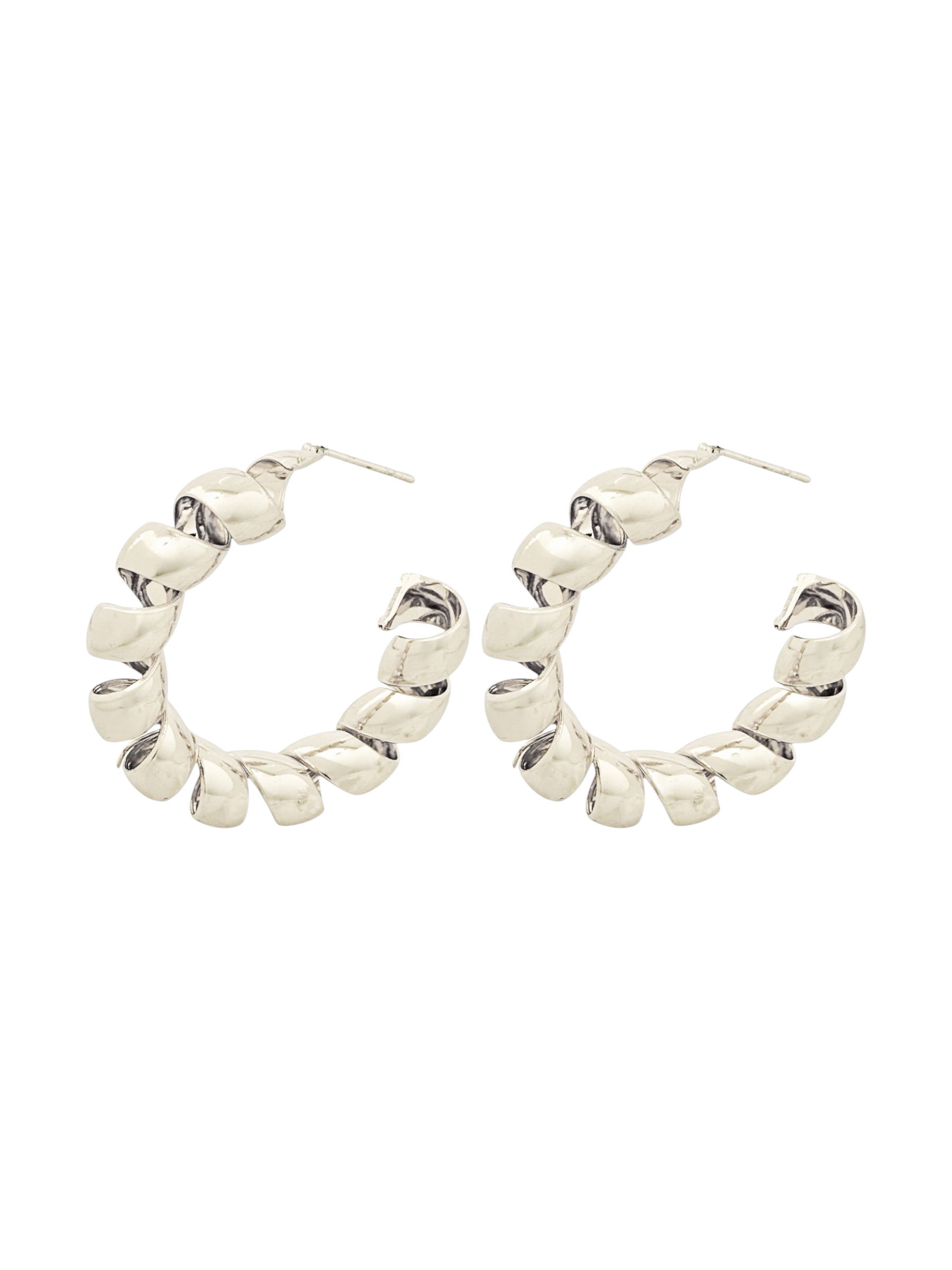 Brinco Folheado a Ouro 18k e Prata Argola Torcida M