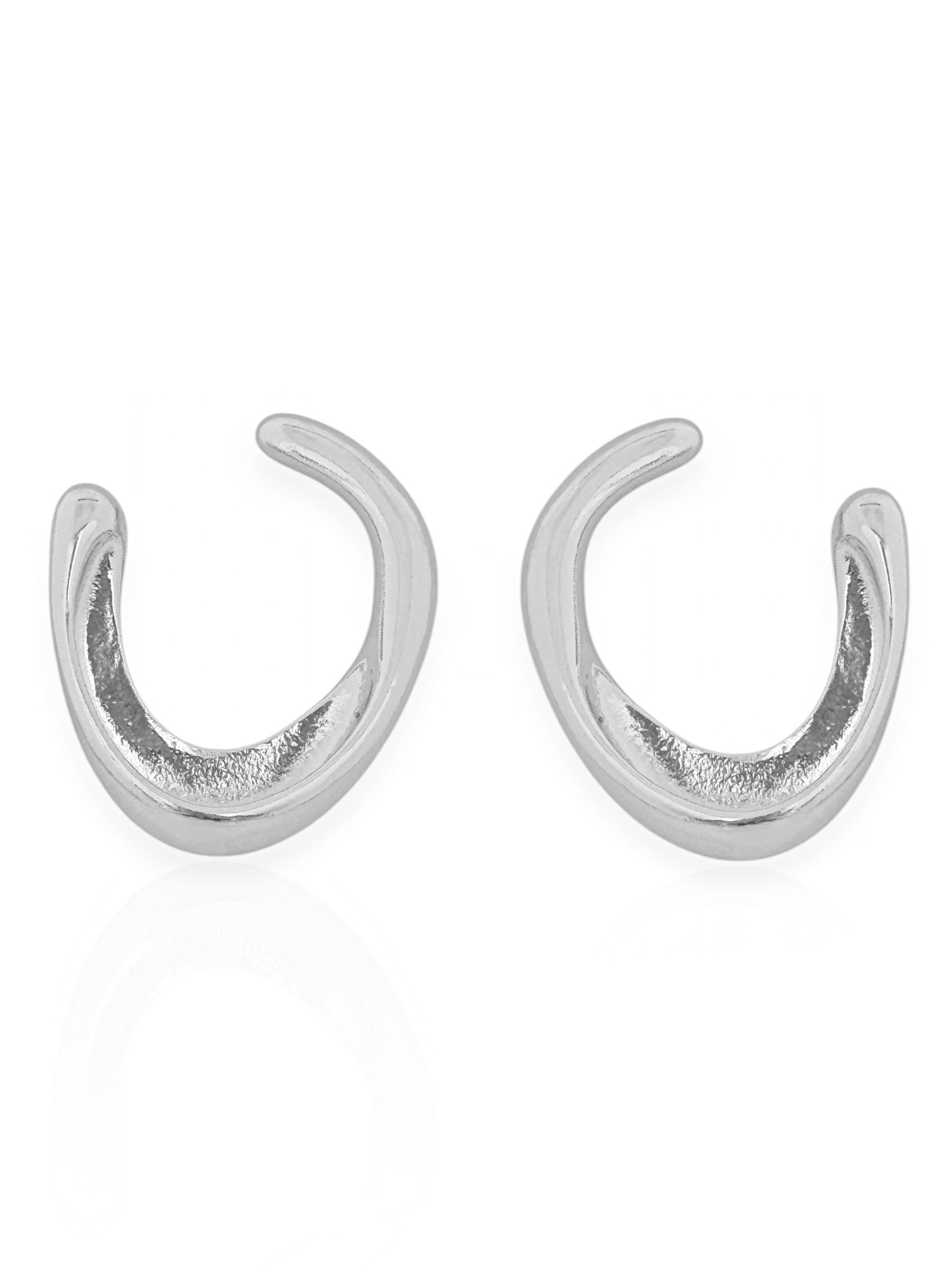 Brinco Folheado a Ouro 18k e Prata Argola Vazada