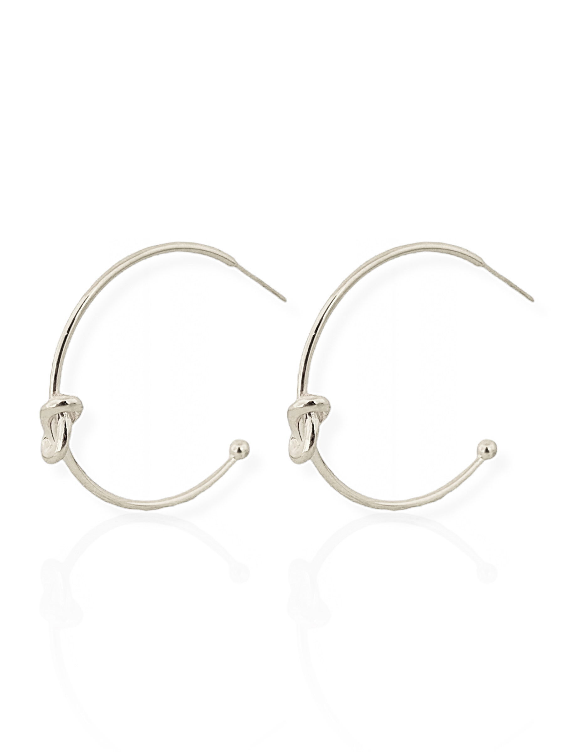 Brinco Folheado a Ouro 18k e Prata Aro com Nó