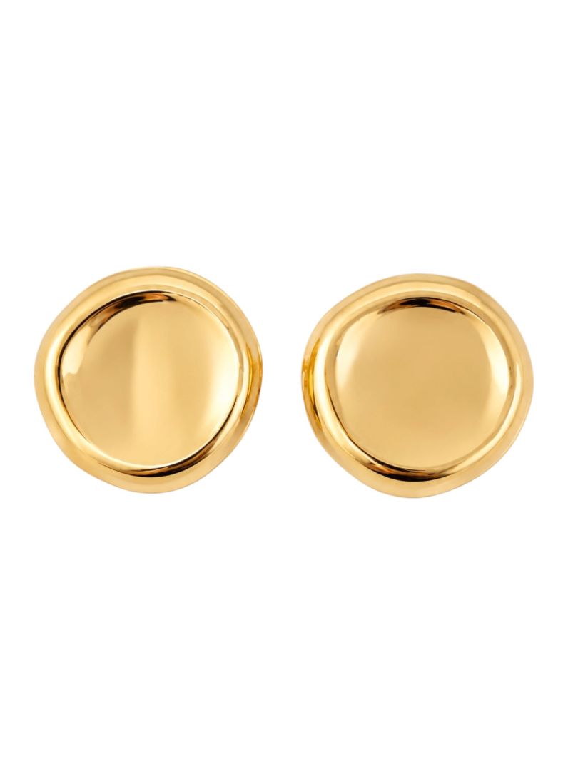 Brinco Folheado a Ouro 18k e Prata Circulo