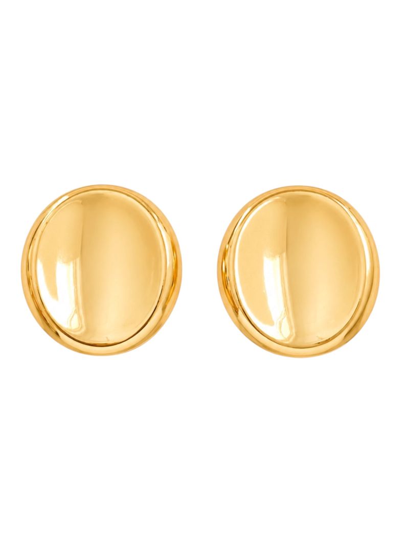 Brinco Folheado a Ouro 18k e Prata Circulo