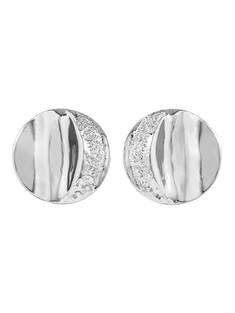 Brinco Folheado a Ouro 18k e Prata Circulo Moderno