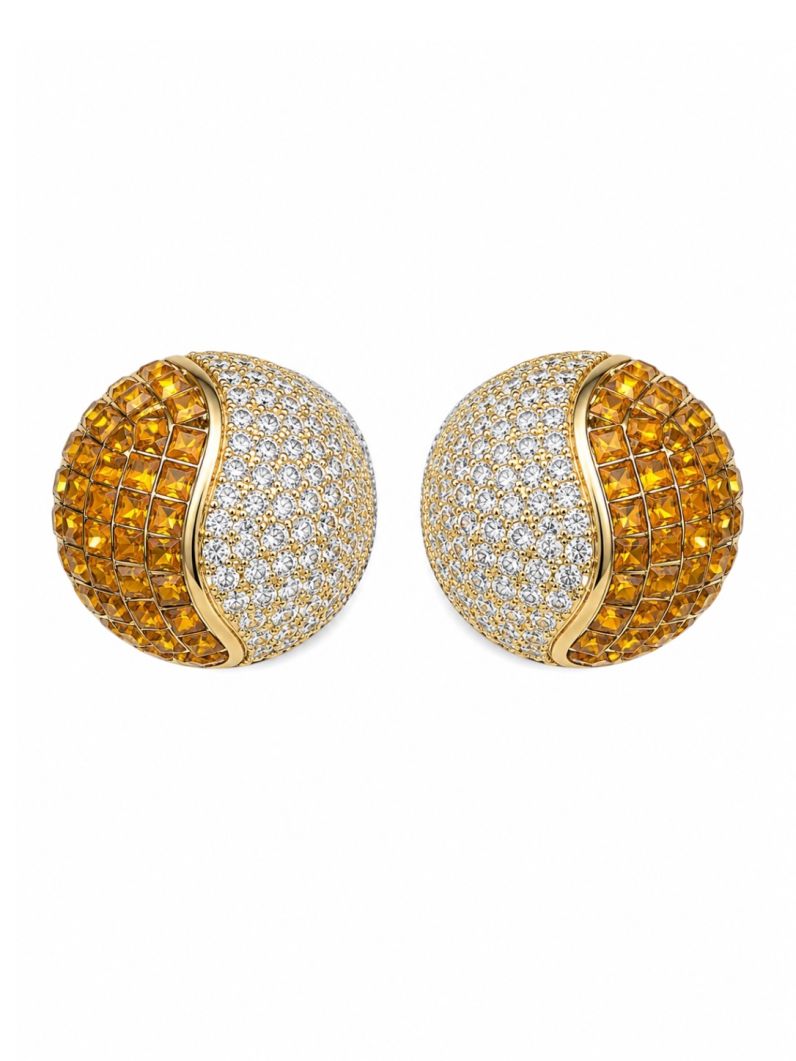 Brinco Folheado a Ouro 18k e Prata Design Circulo Cravejado