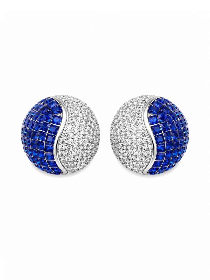 Brinco Folheado a Ouro 18k e Prata Design Circulo Cravejado