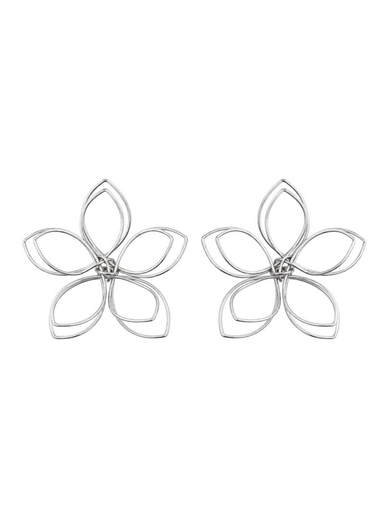 Brinco Folheado a Ouro 18k e Prata Design Fios de Flor