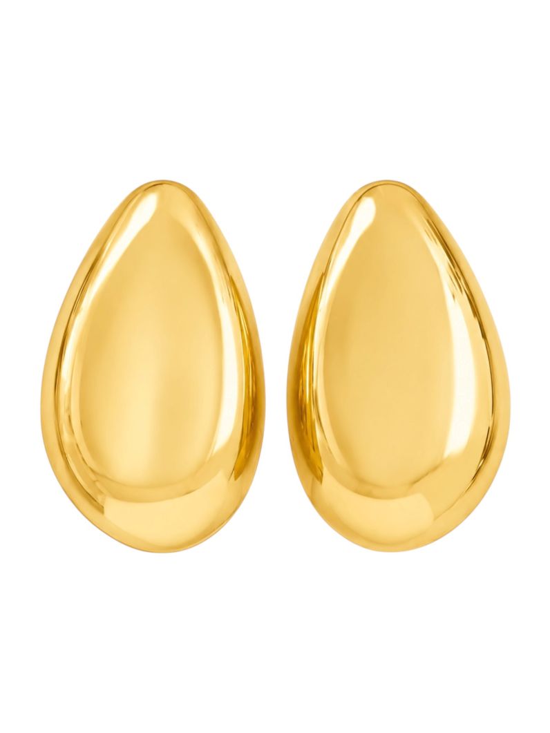 Brinco Folheado a Ouro 18k e Prata Design Liso