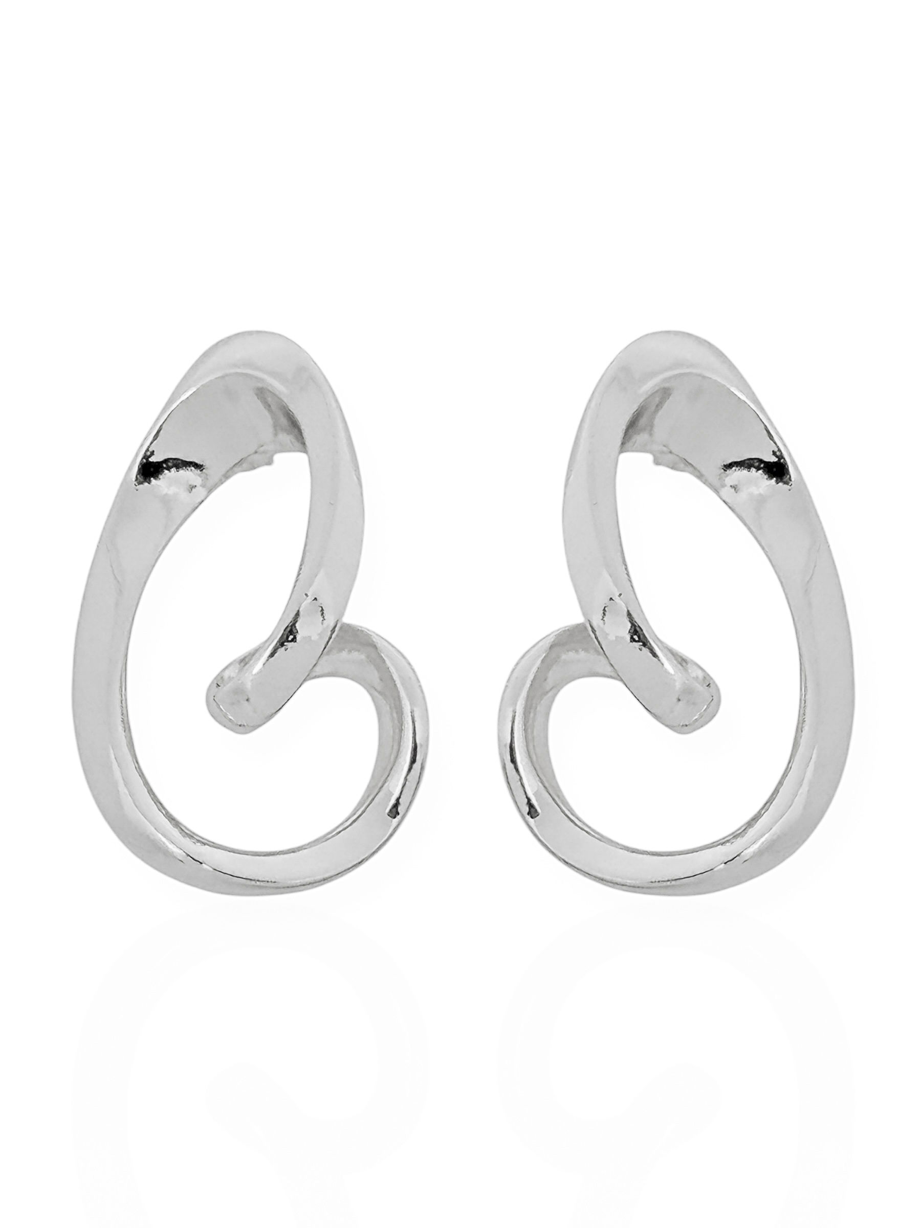 Brinco Folheado a Ouro 18k e Prata Fio Ondulado