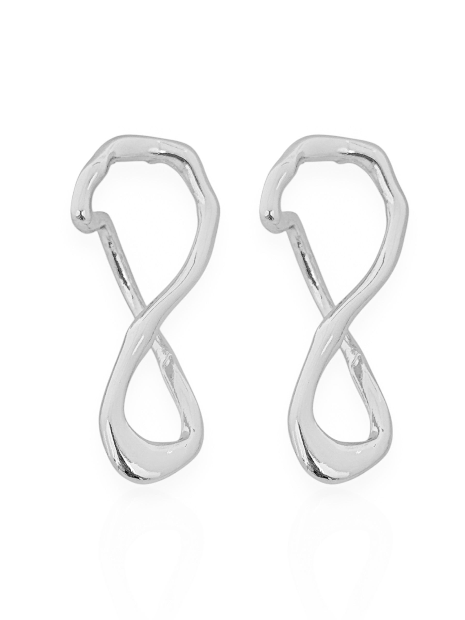 Brinco Folheado a Ouro 18k e Prata Fio Orgânico