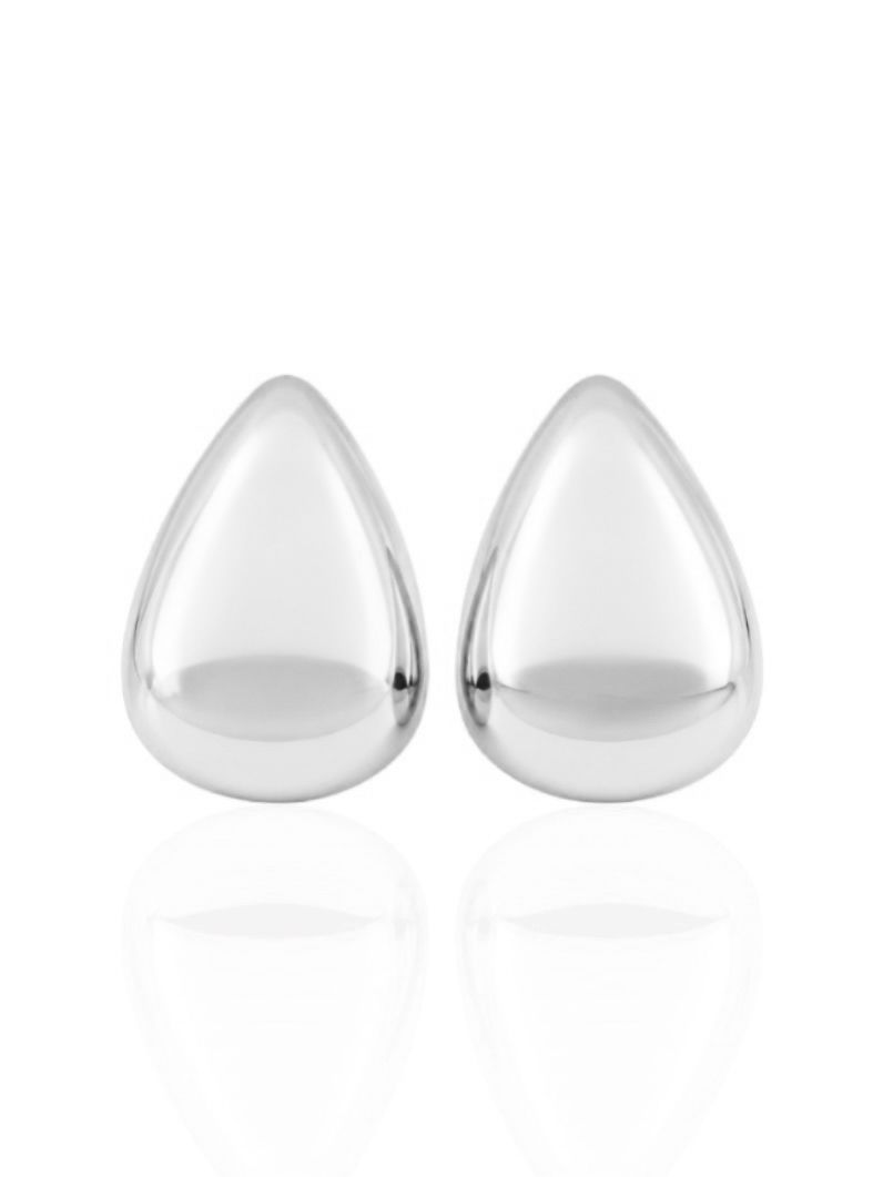 Brinco Folheado a Ouro 18k e Prata Gota