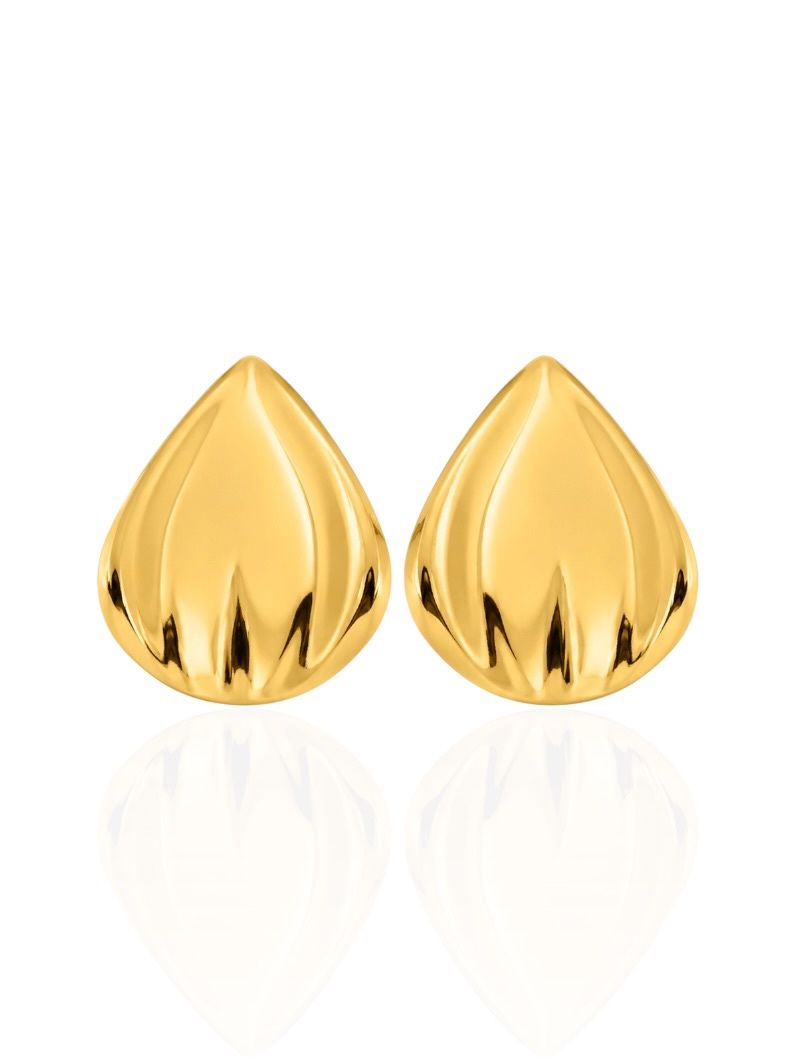 Brinco Folheado a Ouro 18k e Prata Gota