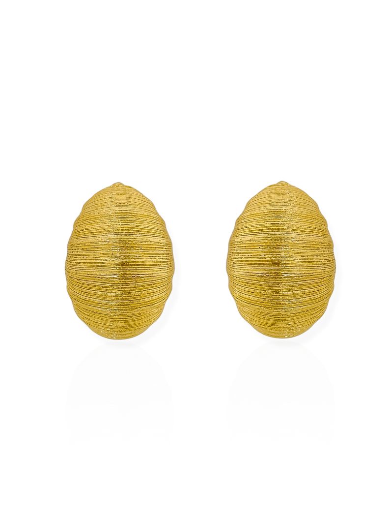 Brinco Folheado a Ouro 18k e Prata Gota de Fios