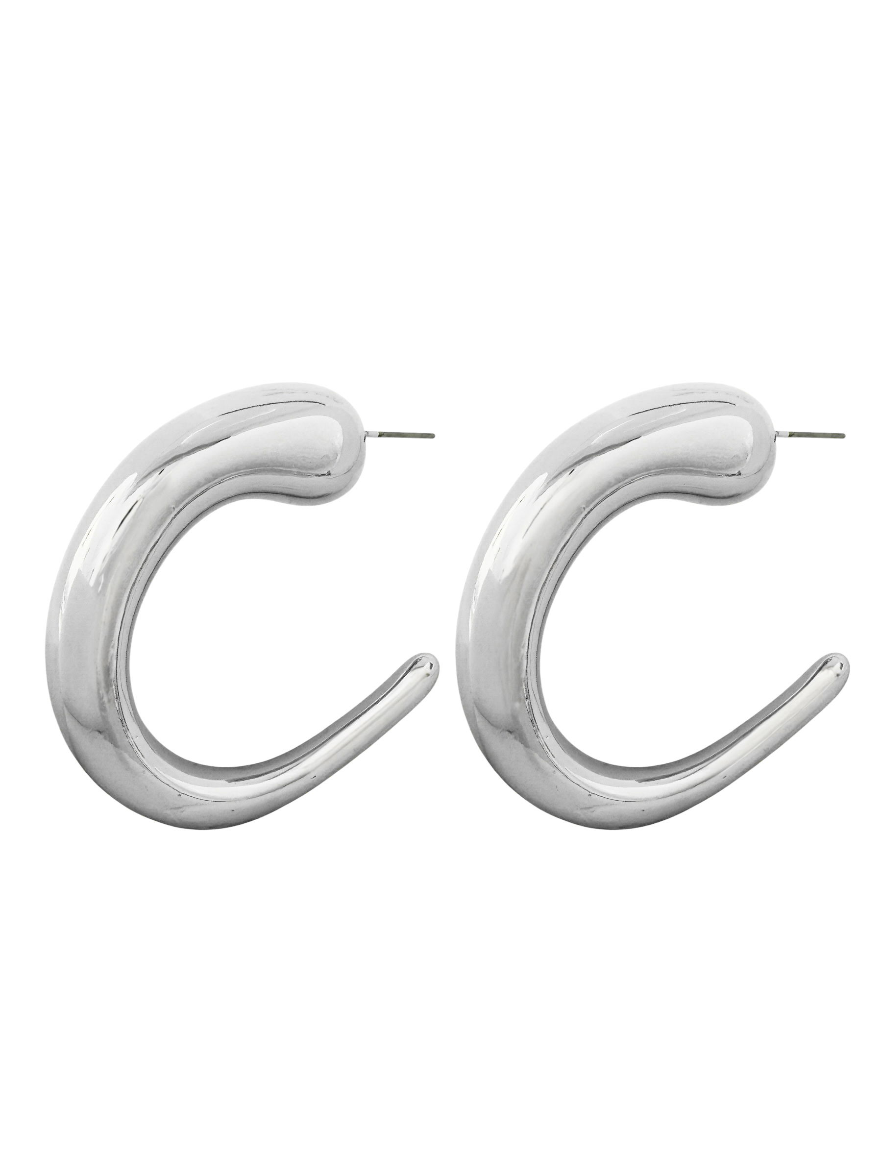 Brinco Folheado a Ouro 18k e Prata Gota Fio Maxi