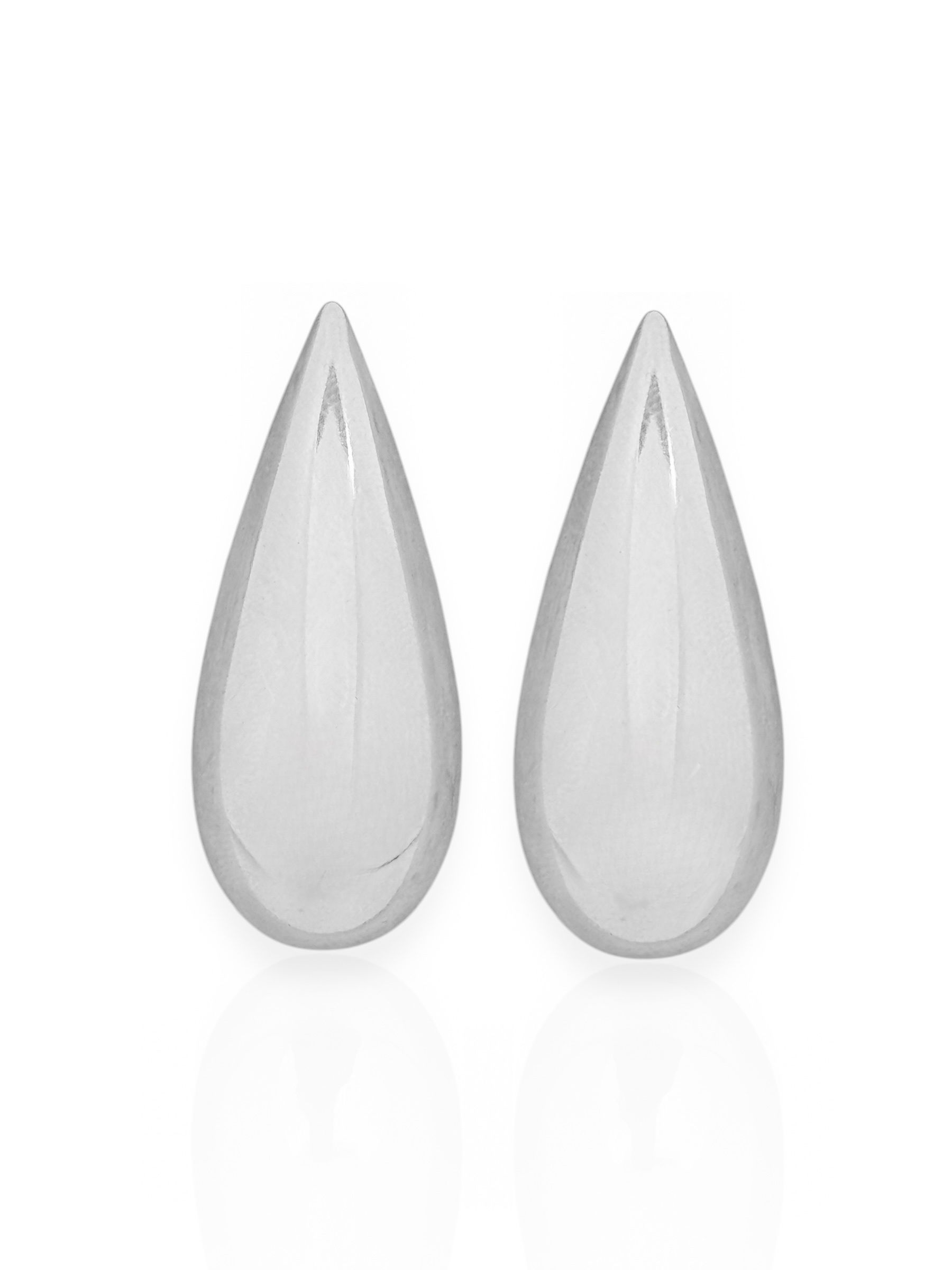 Brinco Folheado a Ouro 18k e Prata Gota Longa G