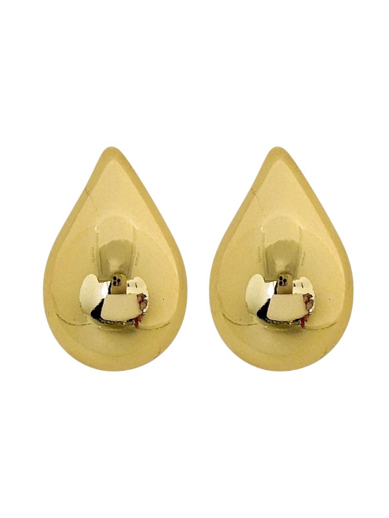 Brinco Folheado a Ouro 18k e Prata Gota M
