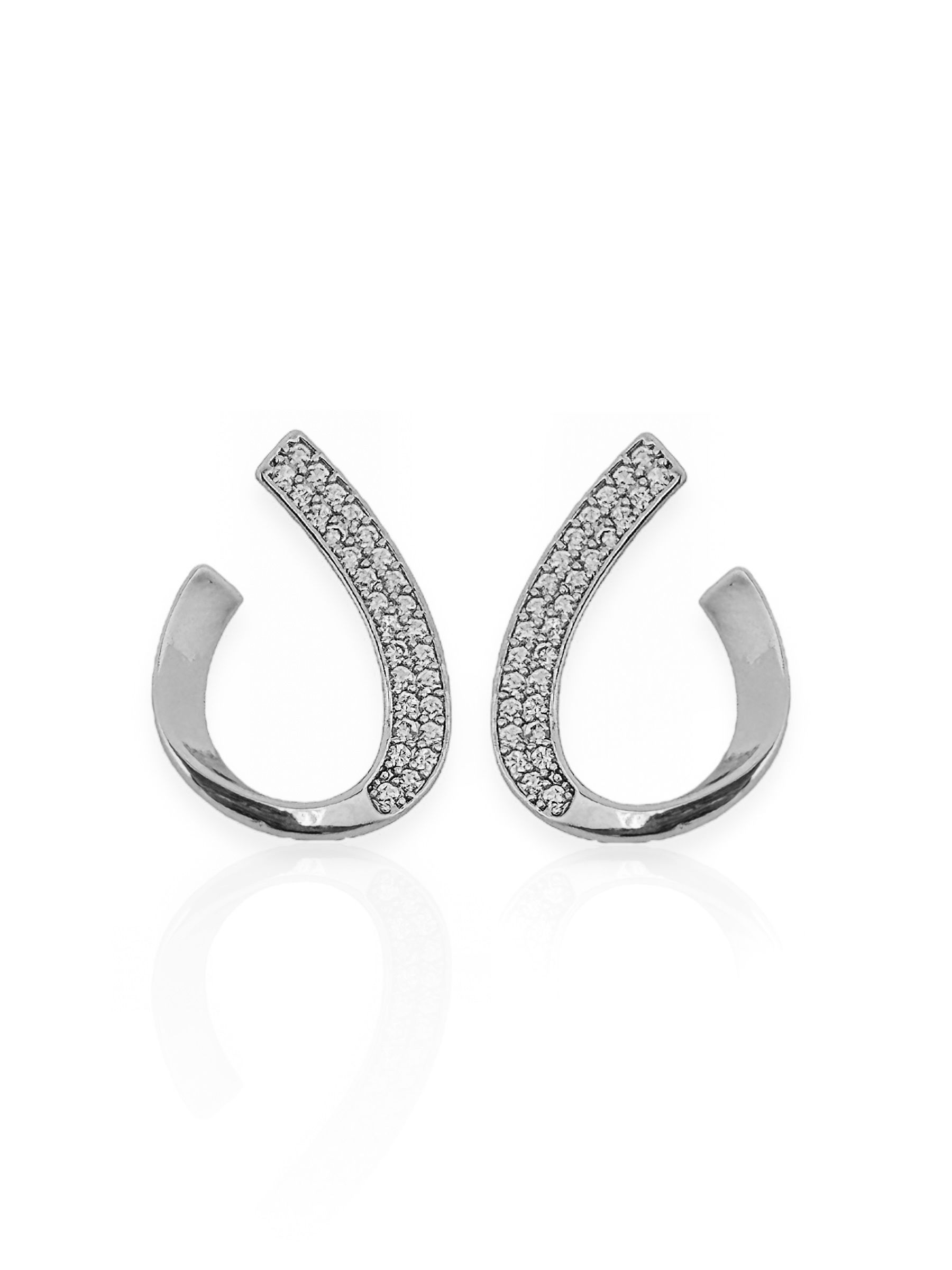 Brinco Folheado a Ouro 18k e Prata Gota Vazada