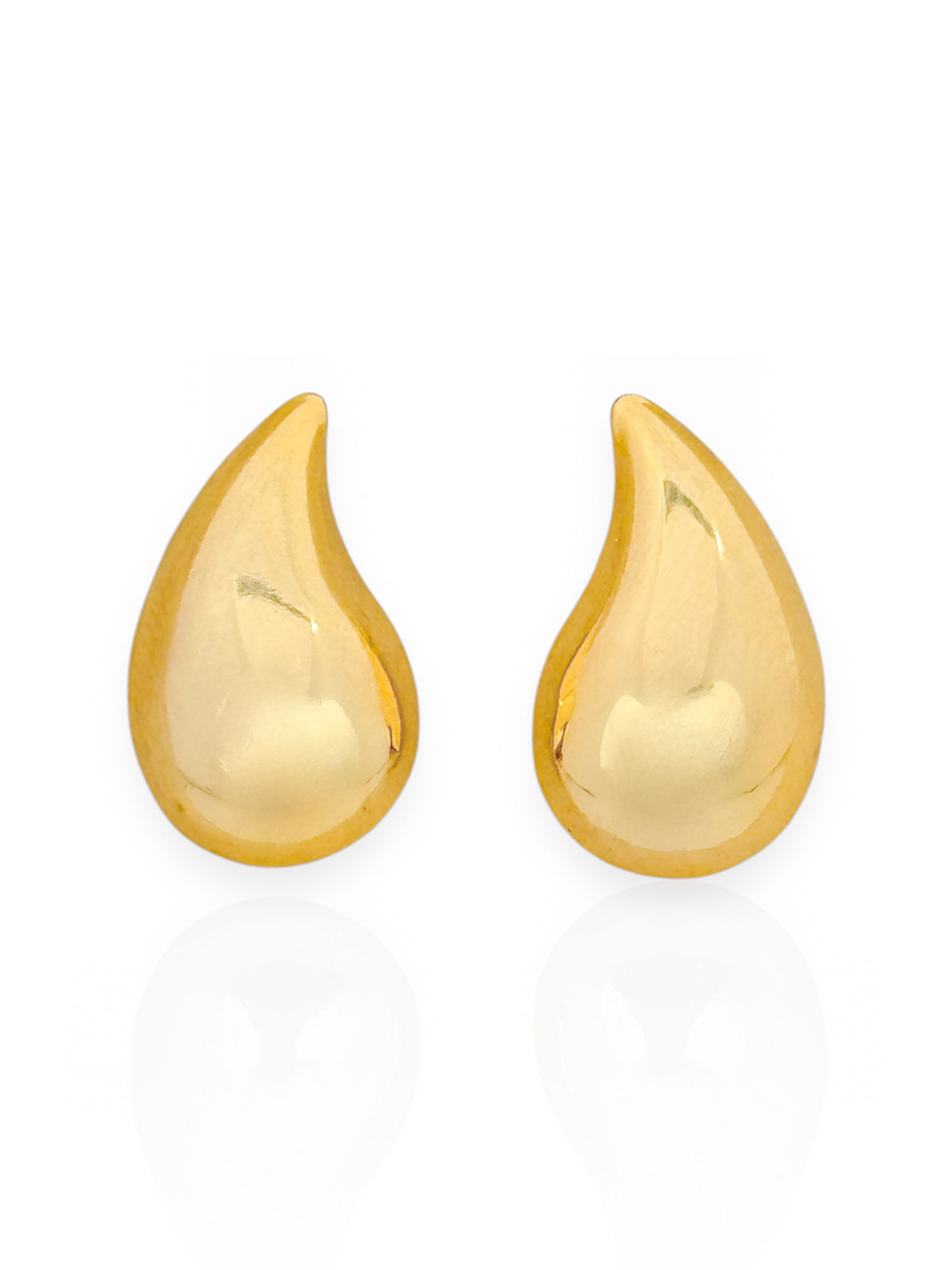 Brinco Folheado a Ouro 18k e Prata Gota Virgula M
