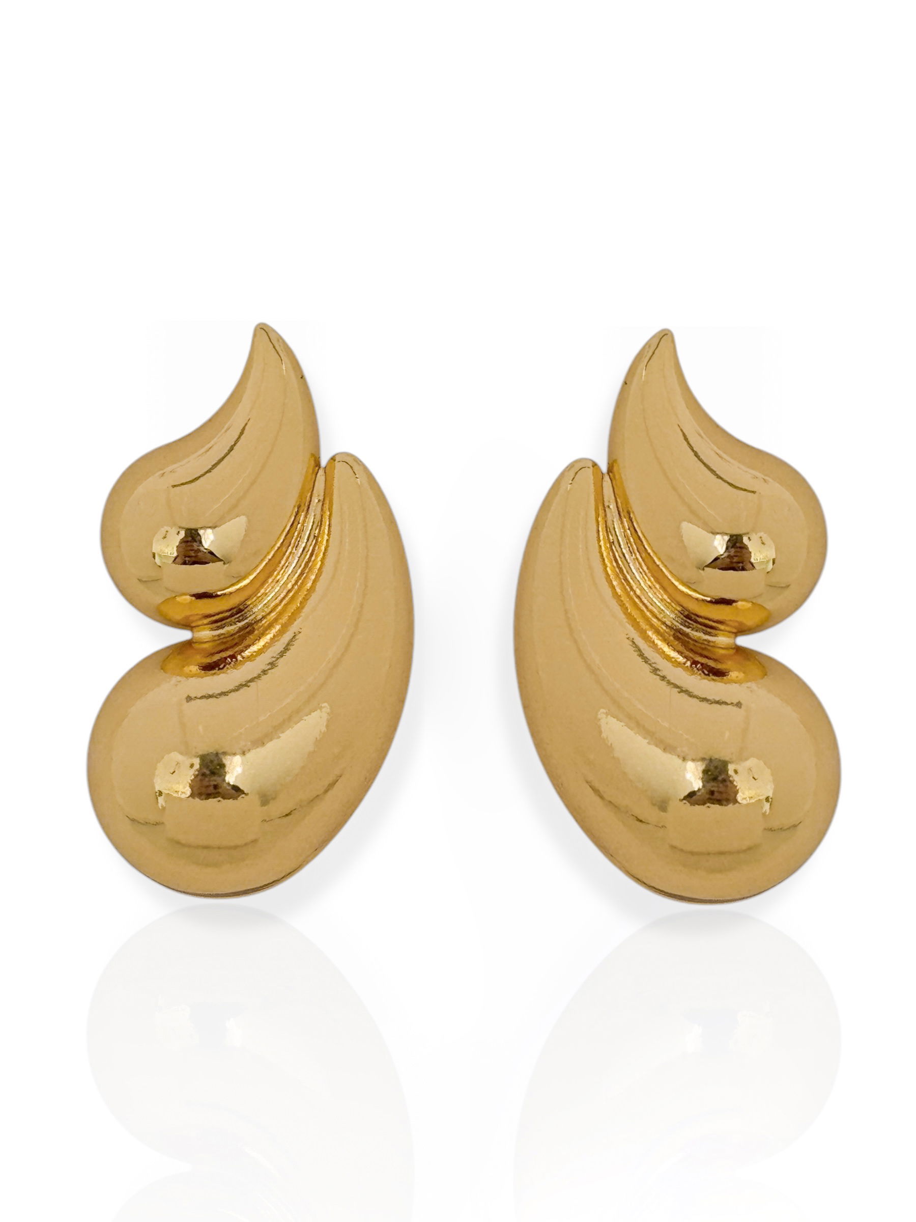 Brinco Folheado a Ouro 18k e Prata Gotas