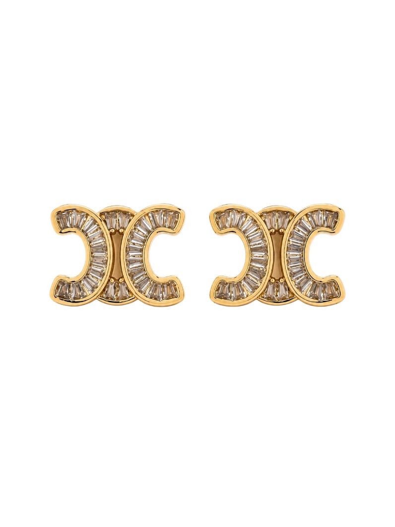 Brinco Folheado a Ouro 18k e Prata Inspiração Grandes Marcas