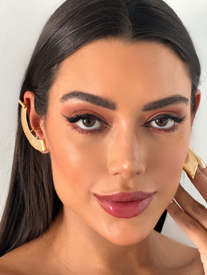 Brinco Folheado a Ouro 18k e Prata Letícia