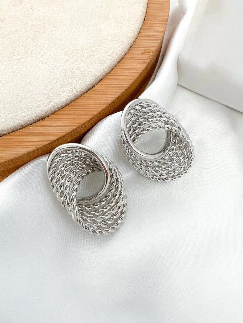 Brinco Folheado a Ouro 18k e Prata Marisol