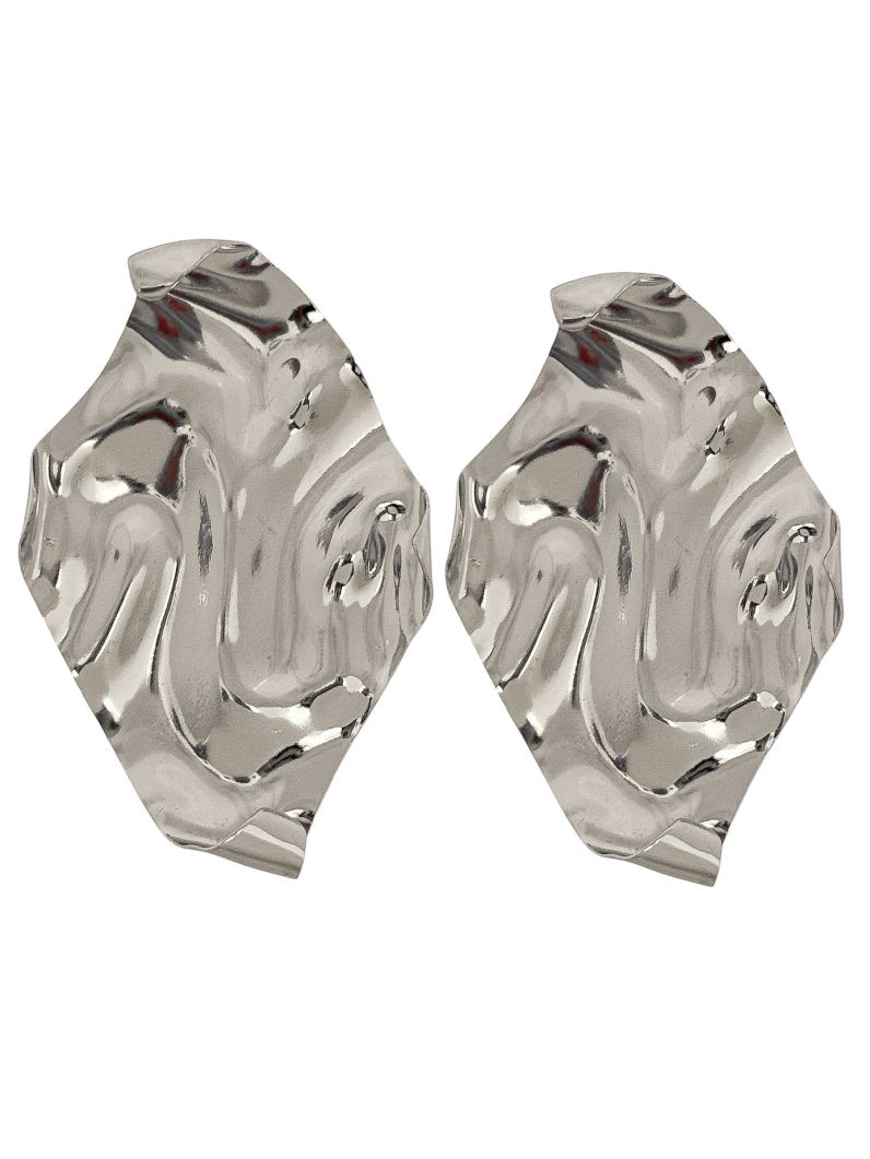 Brinco Folheado a Ouro 18k e Prata Martelado