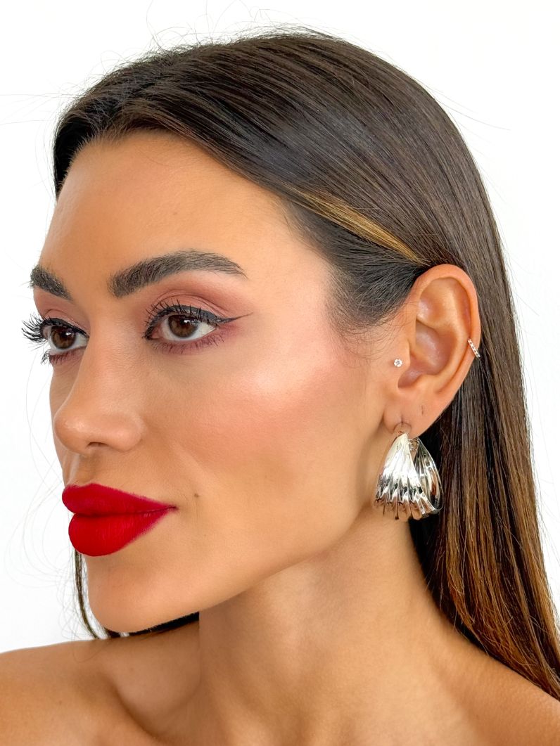 Brinco Folheado a Ouro 18k e Prata Max Argola Multi Fios