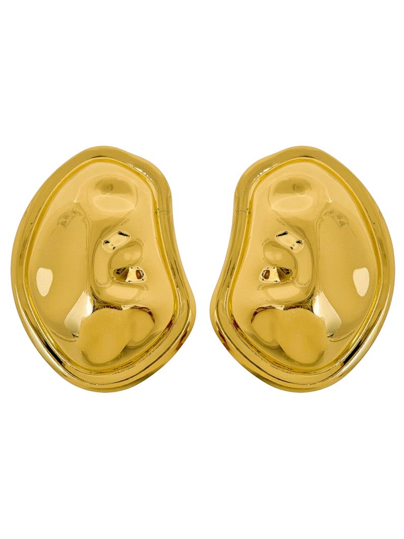 Brinco Folheado a Ouro 18k e Prata Maxi