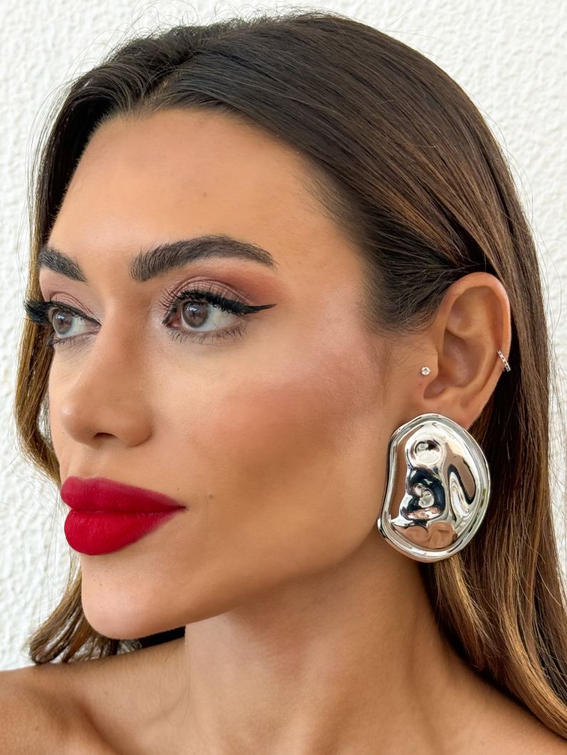 Brinco Folheado a Ouro 18k e Prata Maxi