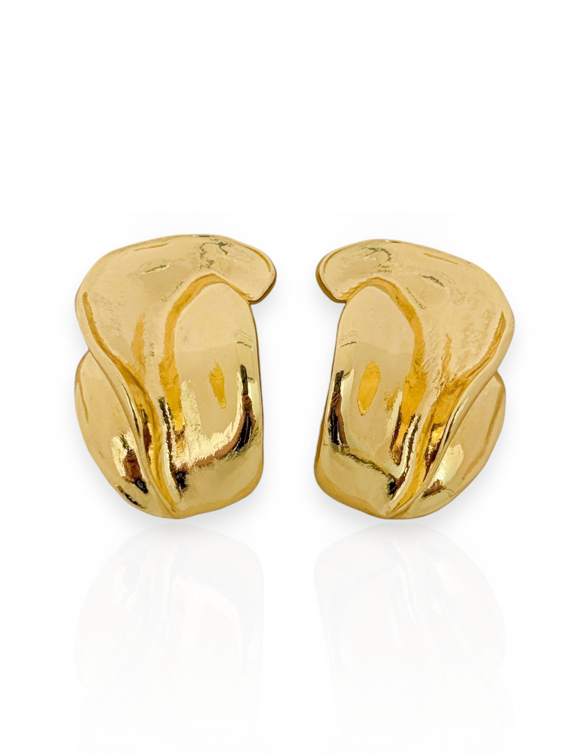 Brinco Folheado a Ouro 18k e Prata Organic