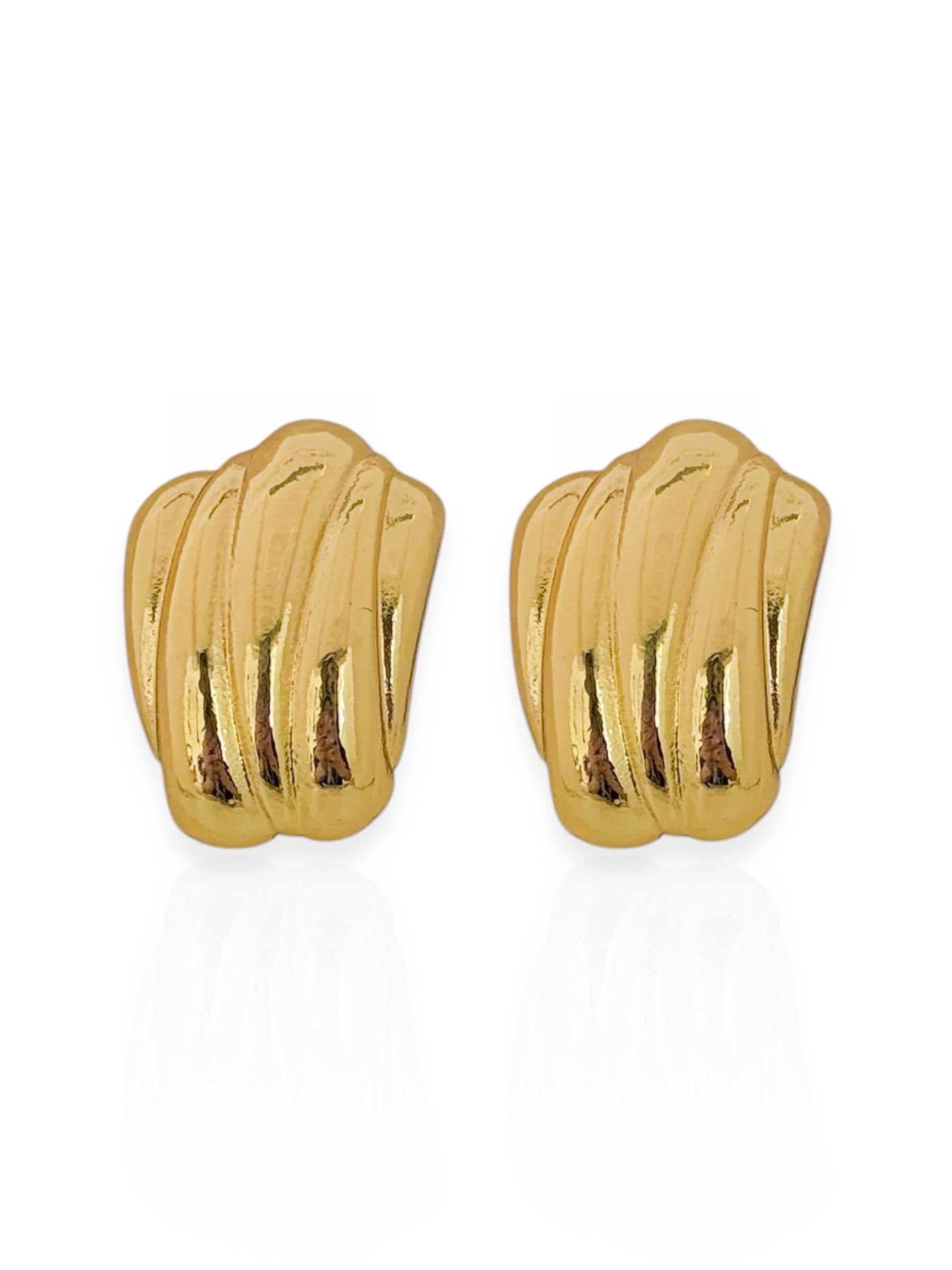 Brinco Folheado a Ouro 18k e Prata Orgânico