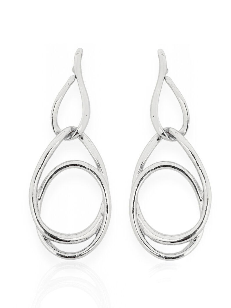 Brinco Folheado a Ouro 18k e Prata Orgânico