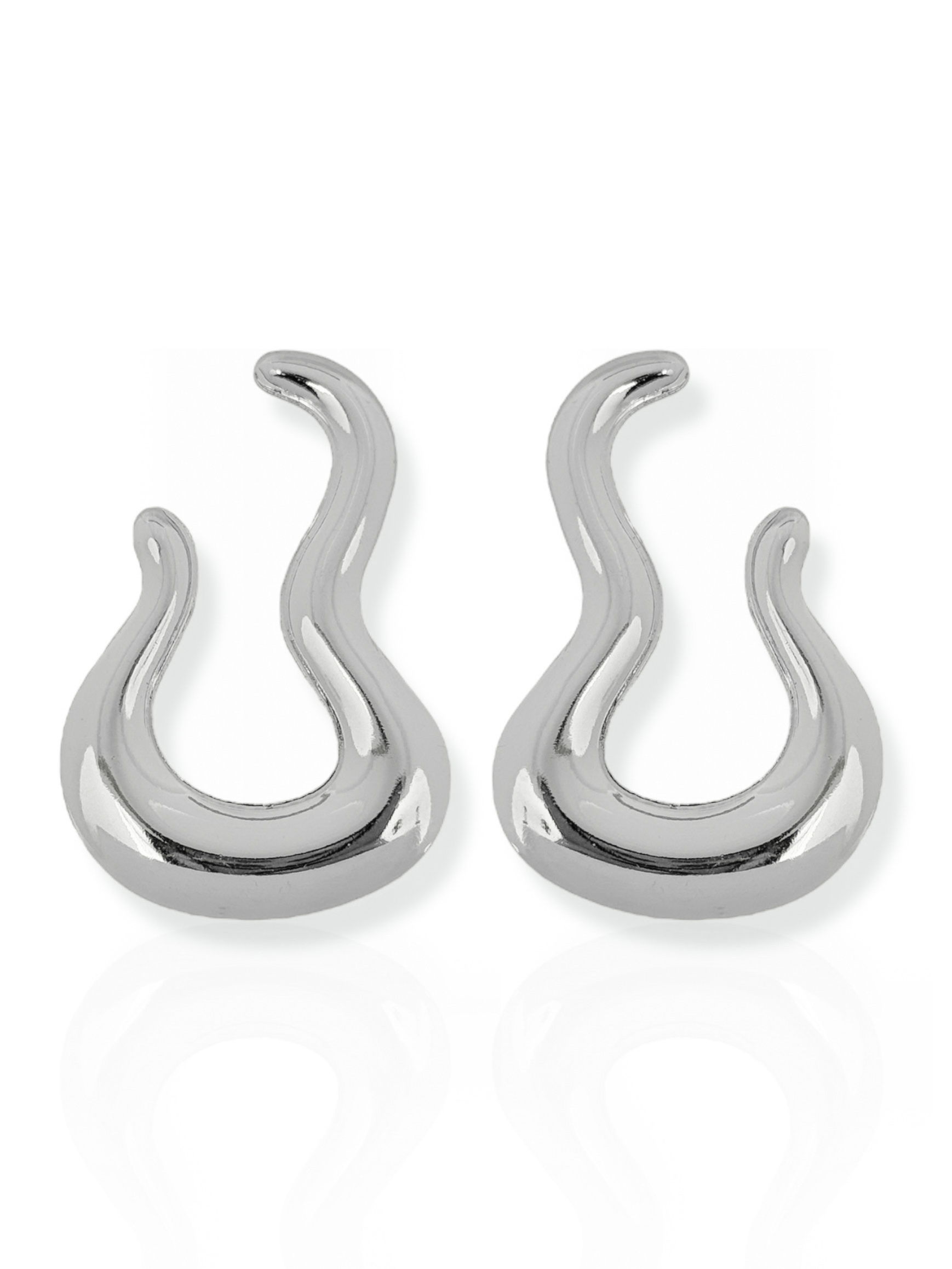 Brinco Folheado a Ouro 18k e Prata Orgânico