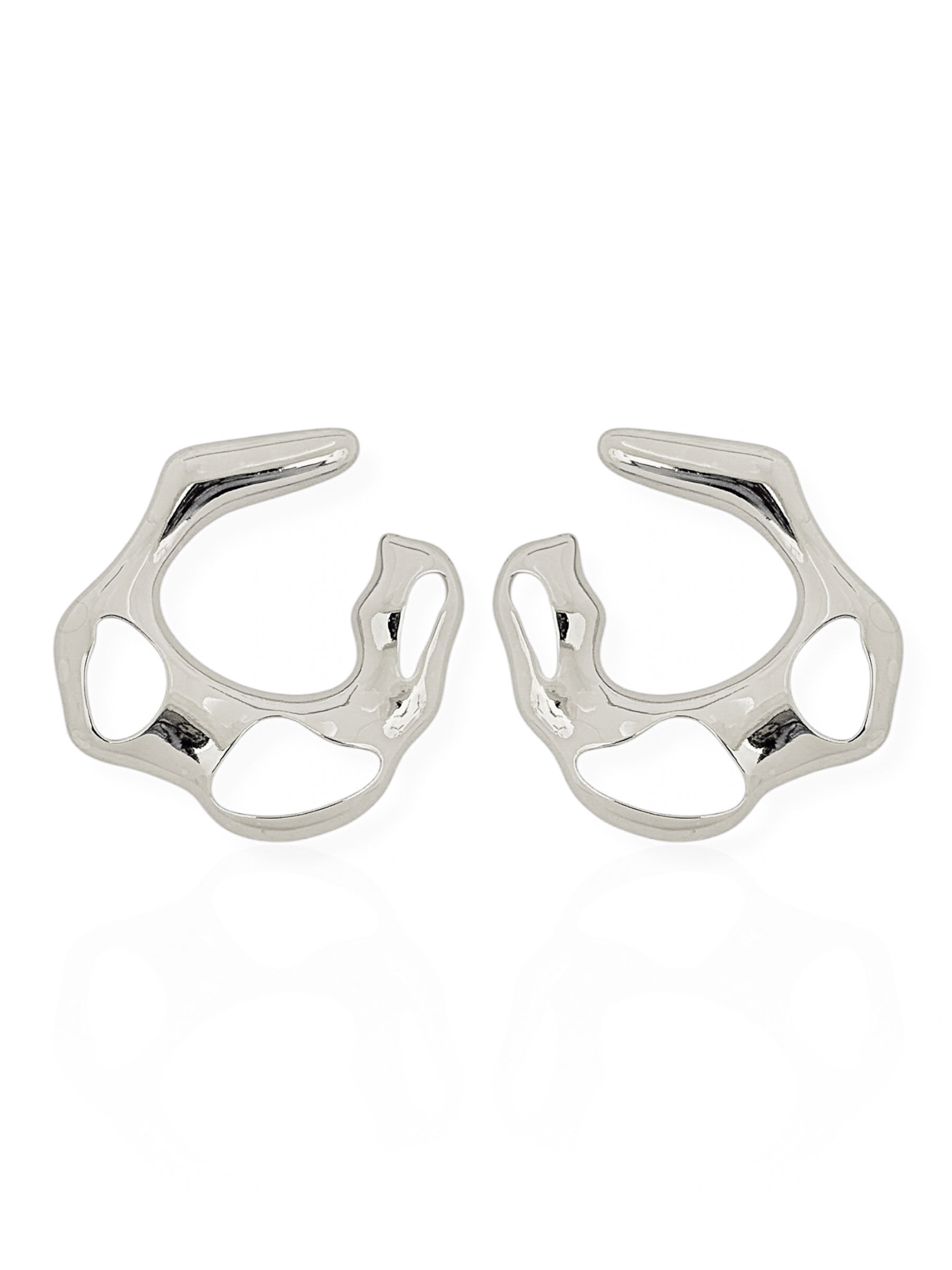 Brinco Folheado a Ouro 18k e Prata Orgânico