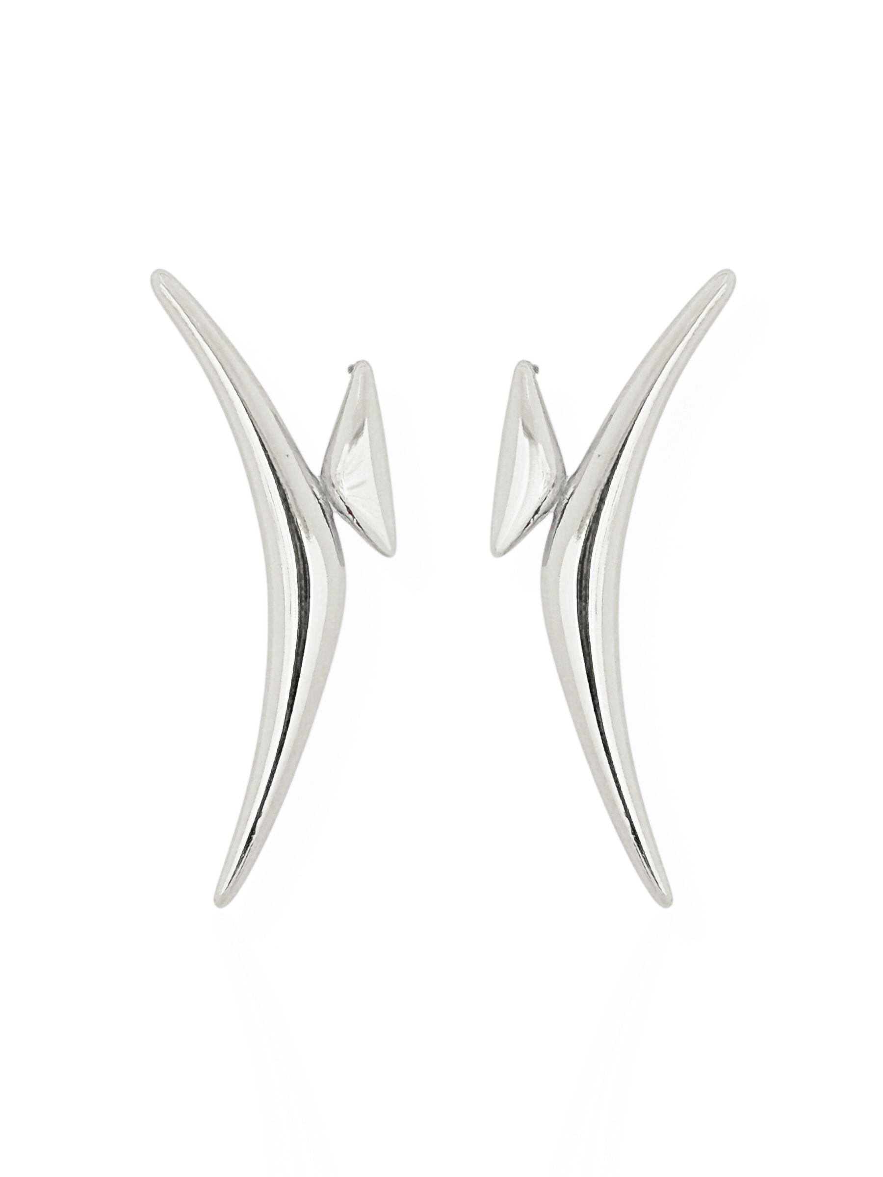 Brinco Folheado a Ouro 18K e Prata Orgânico Liso