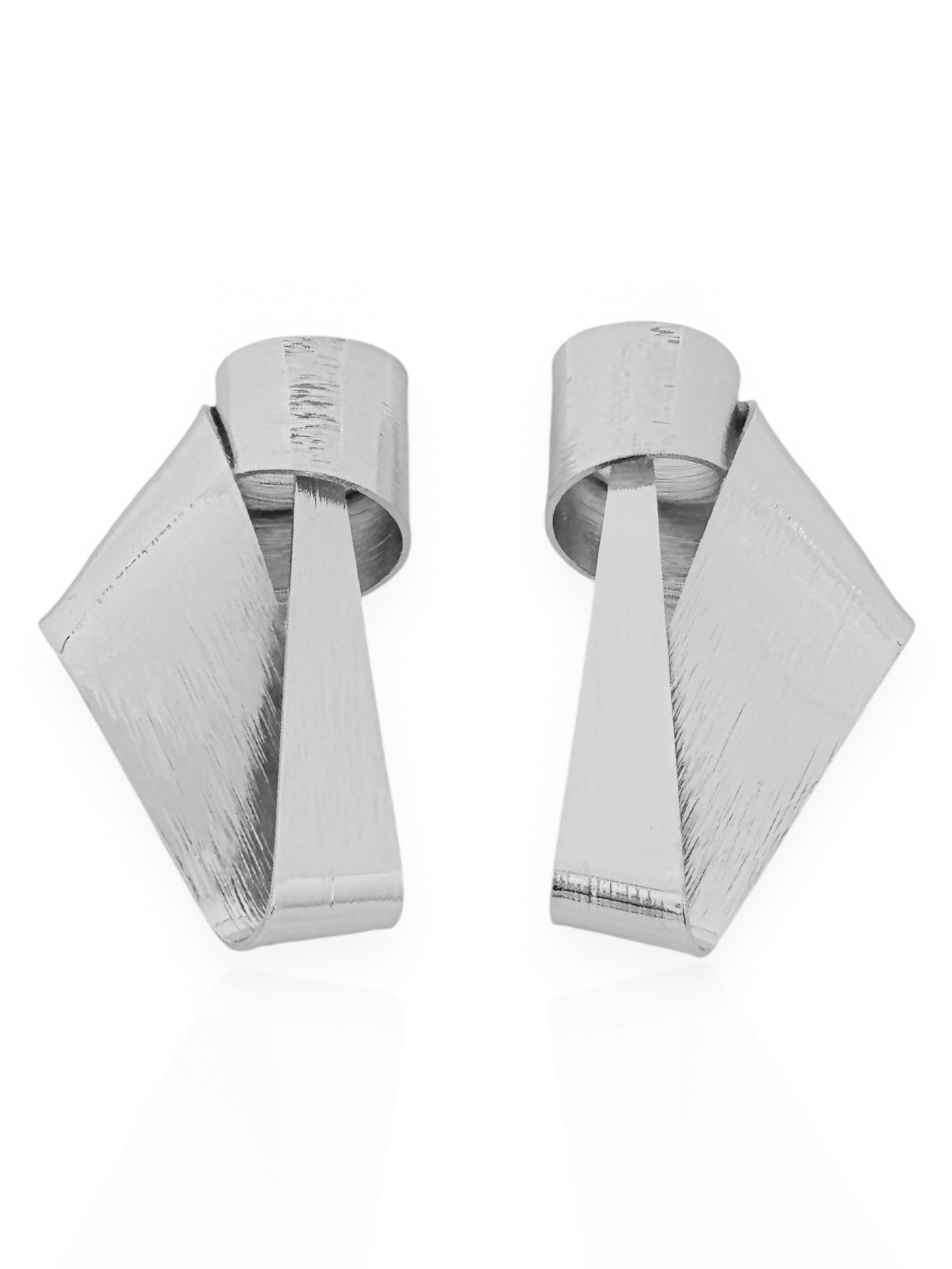 Brinco Folheado a Ouro 18k e Prata Orgânico Texturizado