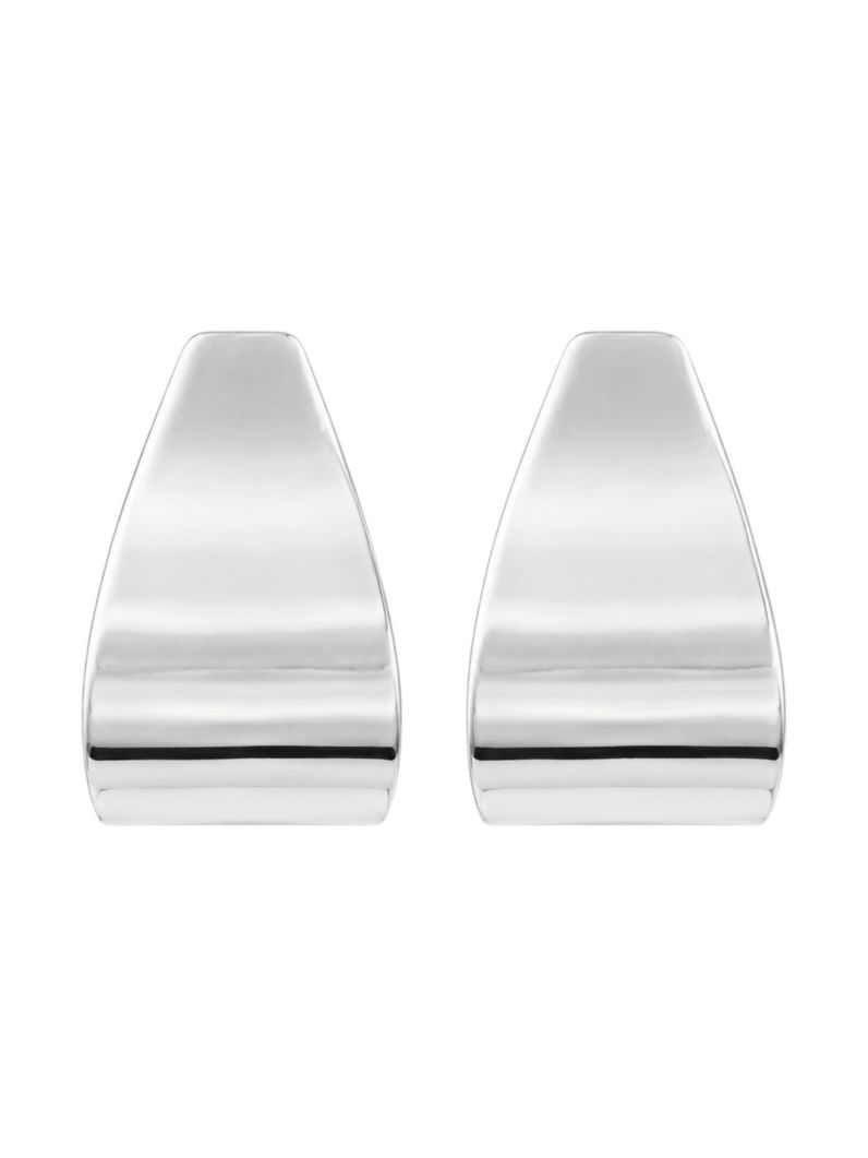 Brinco Folheado a Ouro 18k e Prata Placa Ondulado