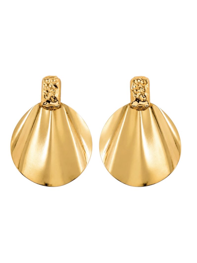 Brinco Folheado a Ouro 18k e Prata Ponteira Redonda