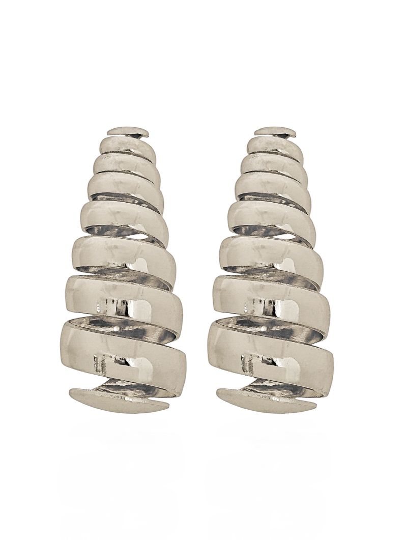 Brinco Folheado a Ouro 18k e Prata Tubo de Mola