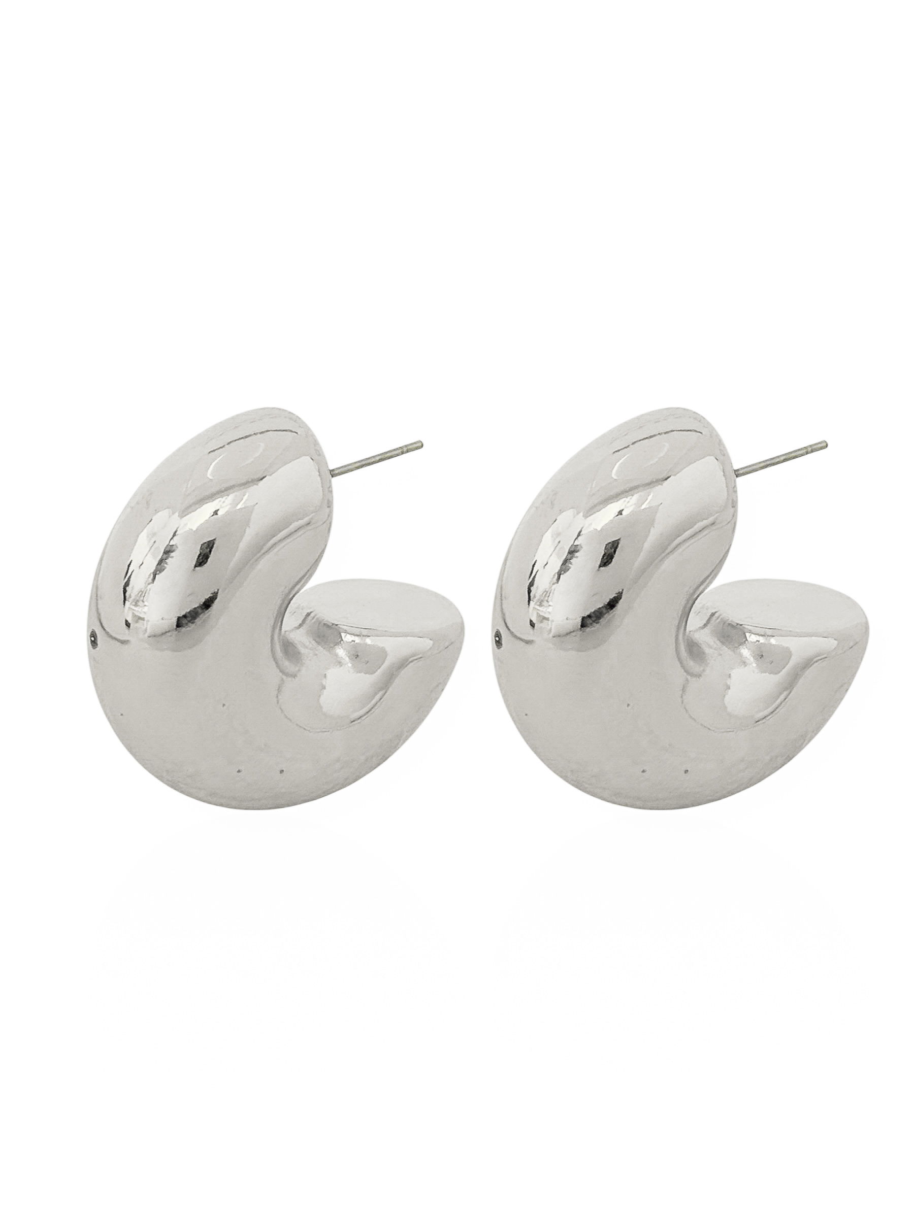 Brinco Folheado a Ouro 18k e Prata Tubo Liso