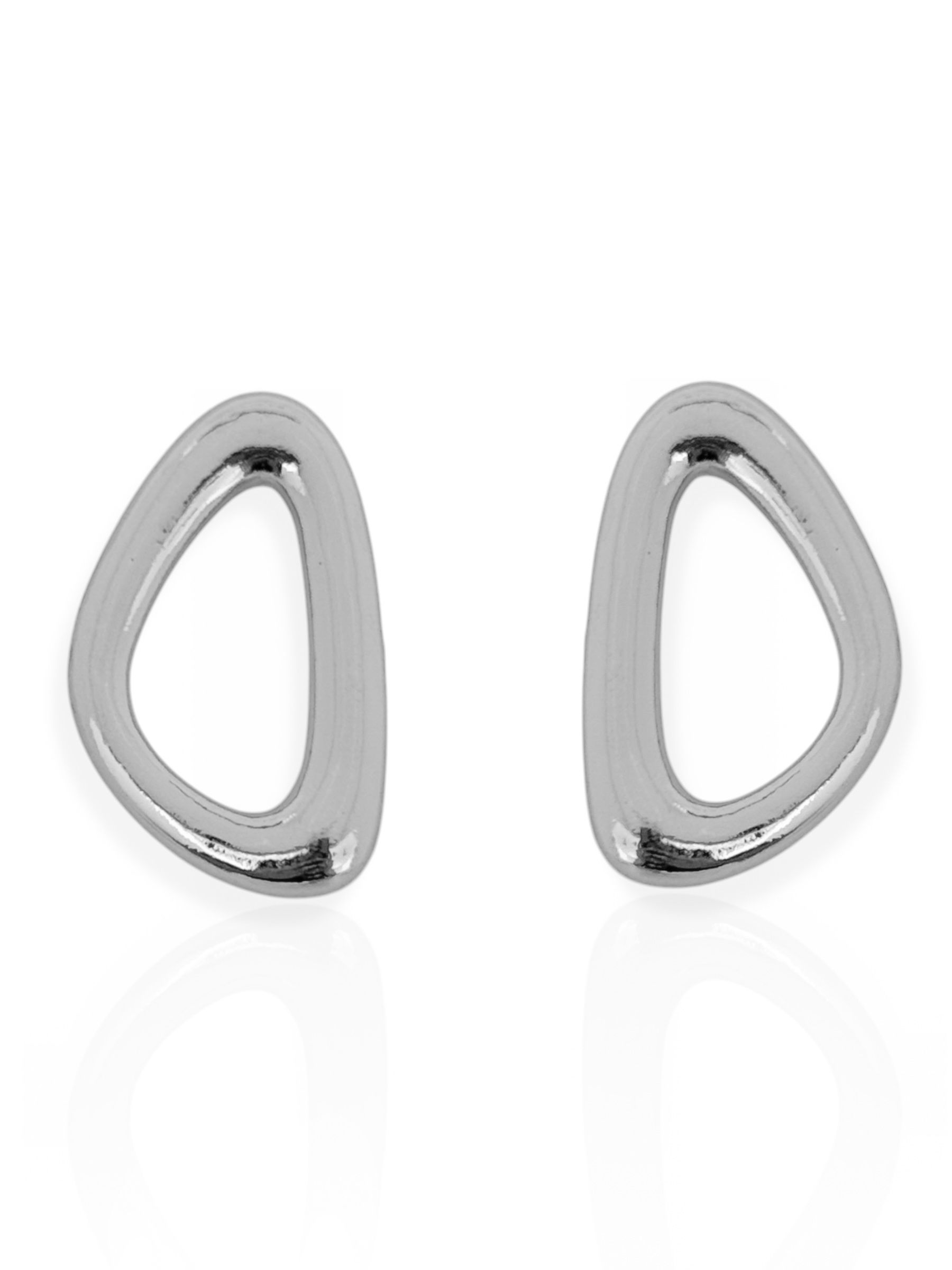 Brinco Folheado a Ouro 18k e Prata Vazado