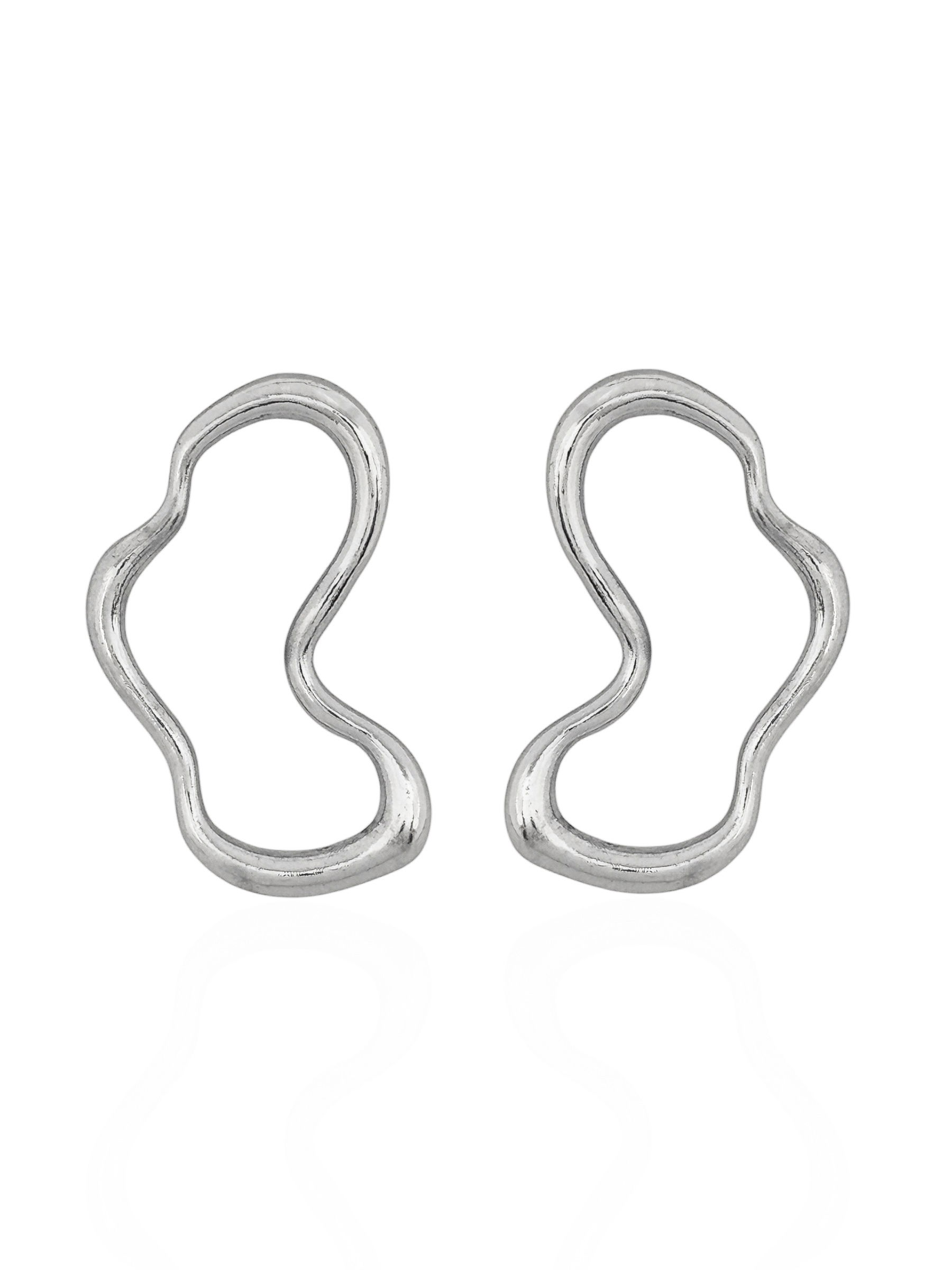 Brinco Folheado a Ouro 18k e Prata Vazado