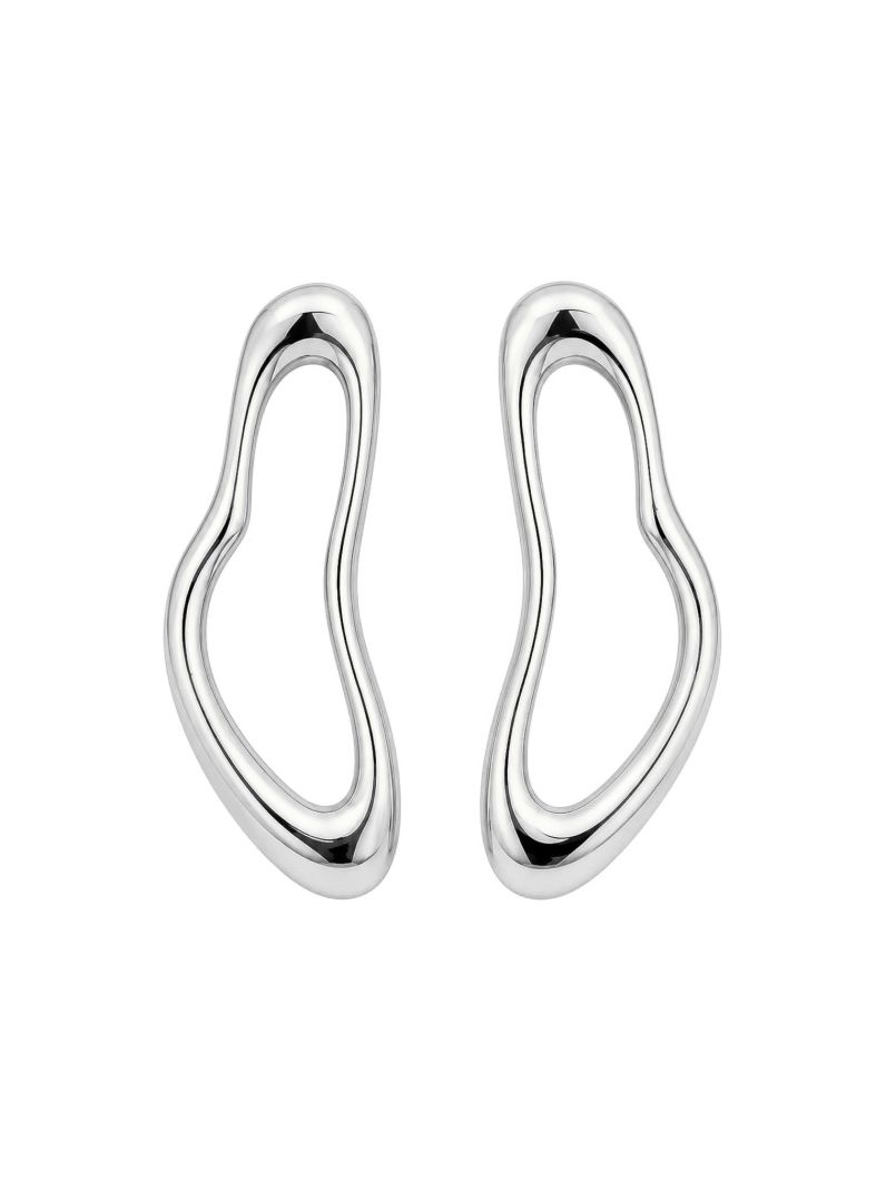Brinco Folheado a Ouro 18k e Prata Vazado