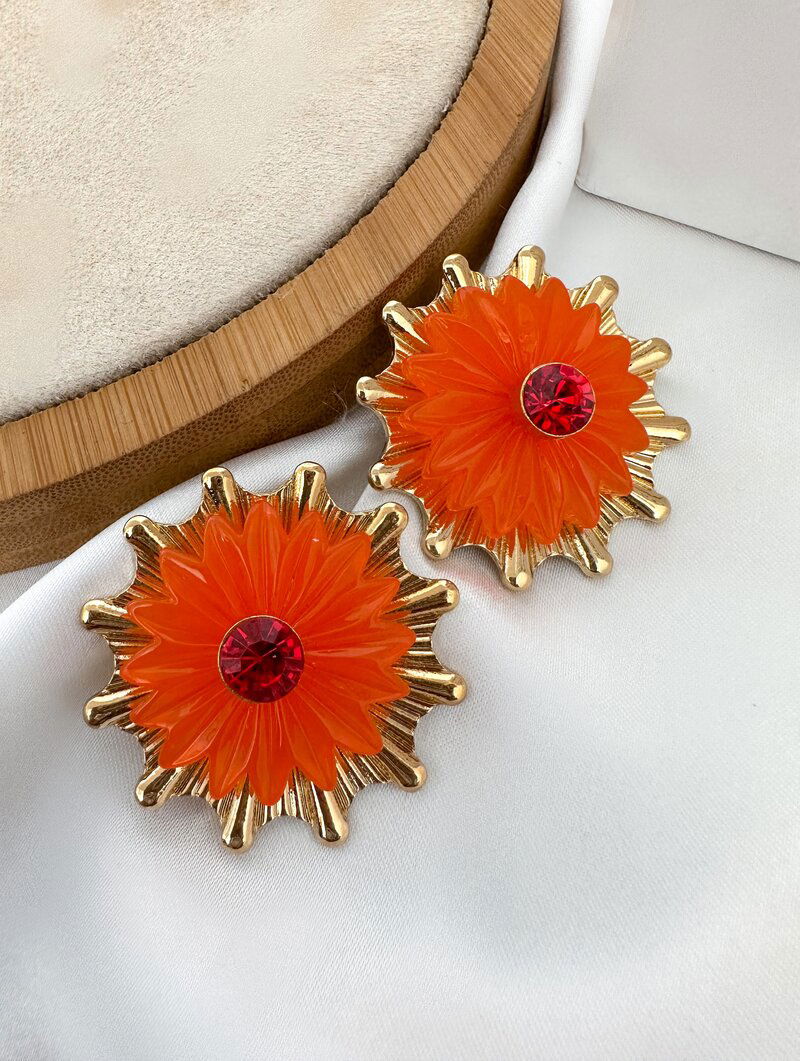 Brinco Folheado a Ouro 18k Flor Encanto