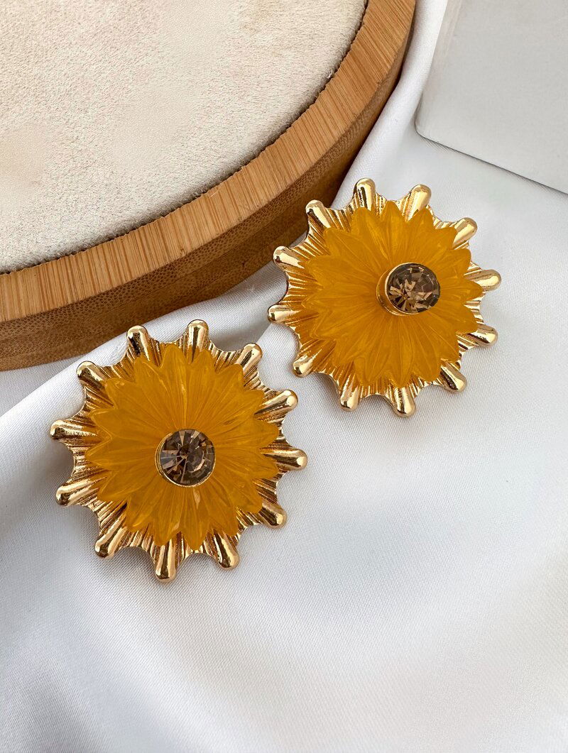 Brinco Folheado a Ouro 18k Flor Encanto