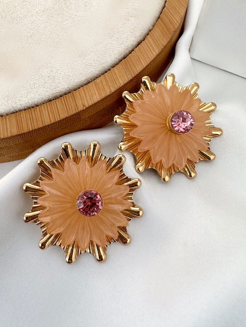 Brinco Folheado a Ouro 18k Flor Encanto