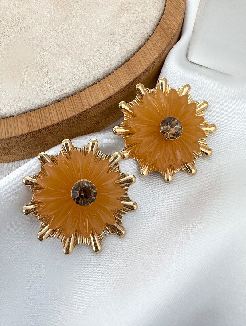 Brinco Folheado a Ouro 18k Flor Encanto